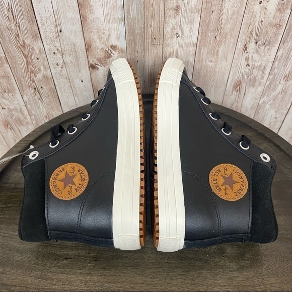 Converse CTAS PC Boot Hi “Black/Burnt Caramel” Leather Shoe Size 8 Women - Picture 7 of 9